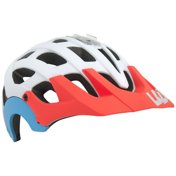 Kask rowerowy LAZER Revolution white/coral/blue