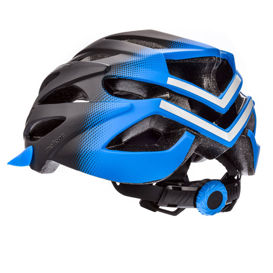 KASK ROWEROWY METEOR MARVEN 2 REGULOWANY czarny/niebieski