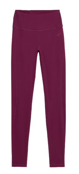 Damskie legginsy do jogi 4F H4L22 SPDF017 burgund