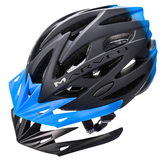 KASK ROWEROWY METEOR MARVEN 2 REGULOWANY czarny/niebieski