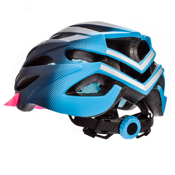 KASK ROWEROWY METEOR MARVEN 2 REGULOWANY  granat/niebieski