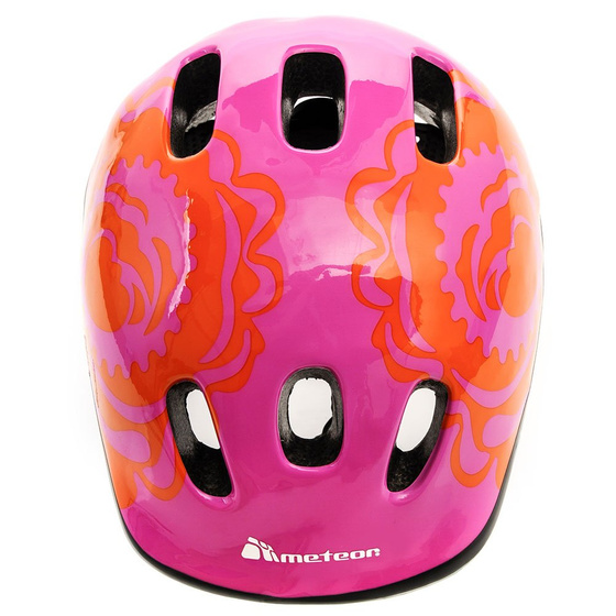 Kask rowerowy dziecięcy Meteor MV6-2 big flower