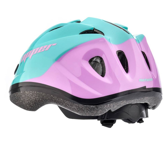 KASK ROWEROWY DZIECIĘCY METEOR KS07 apper mięt/róż