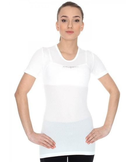 Koszulka termoaktywna unisex BRUBECK Base Layer SS10540 biała