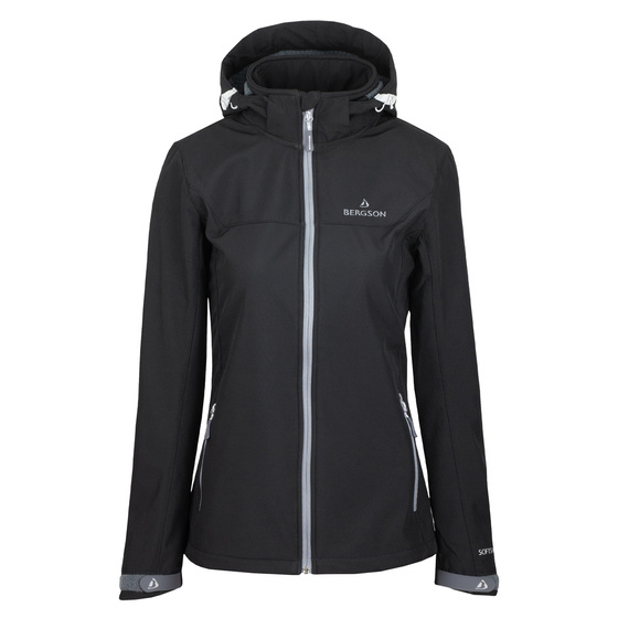 Kurtka damska Softshell BERGSON ELIAS SS Black