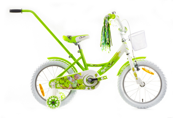 Rower dziecięcy Rock Kids CLOVER 16" green/white