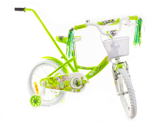 Rower dziecięcy Rock Kids CLOVER 16" green/white