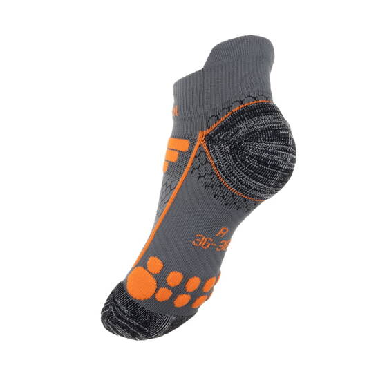 Skarpety Trail Runningowe  BERGSON TRAIL RUNNER Grey/Orange