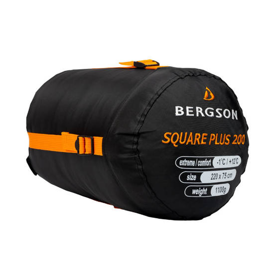 Śpiwór BERGSON SQUARE Plus 200 Black